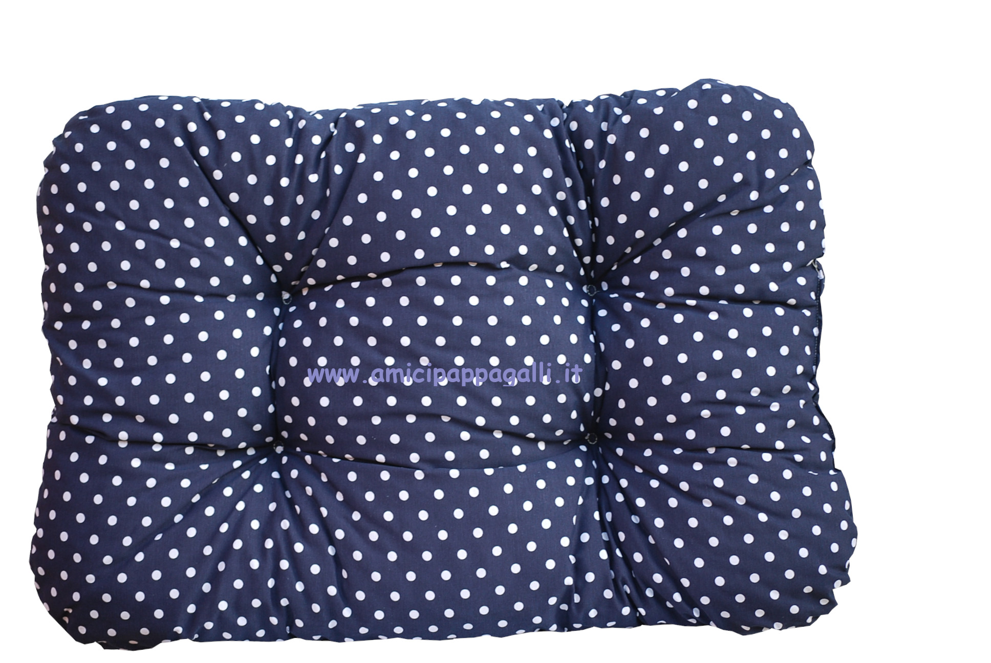 Cuscini per cani – Cuscino blu a pois cm100x70 Fabotex-Alba – imbottito