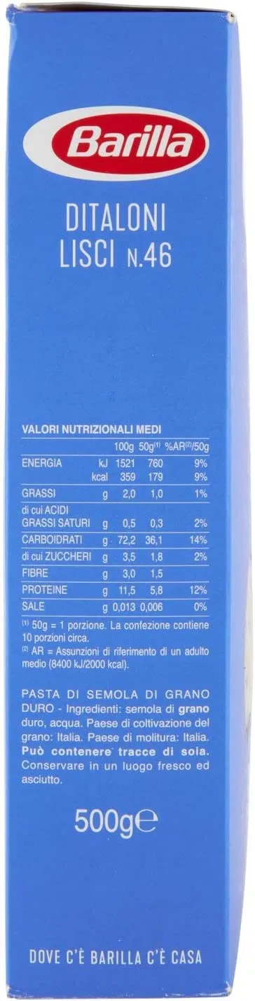 BARILLA DITALONI LISCI N. 46 500 GR - immagine 2