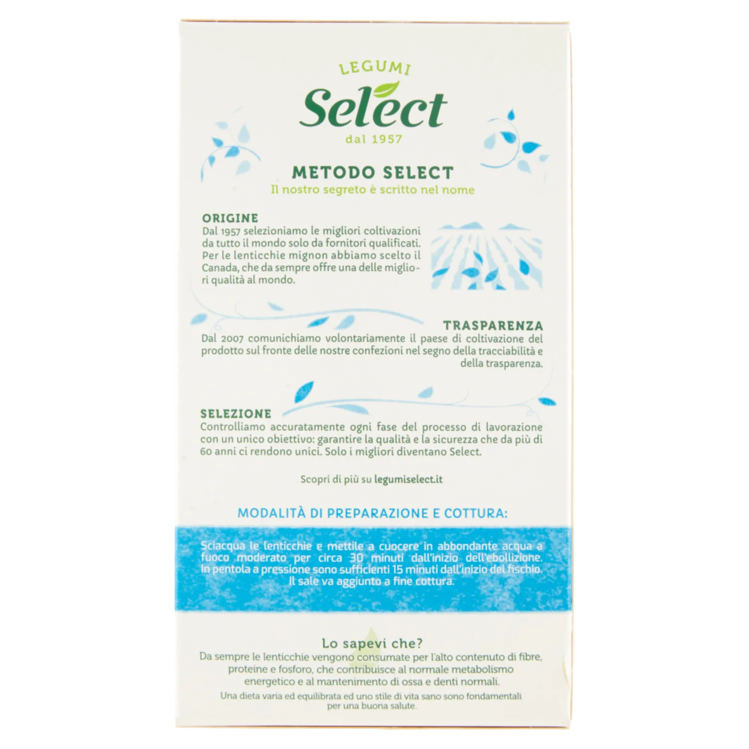 SELECT LENTICCHIE MIGNON 400 GR - immagine 2