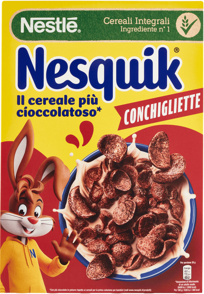 NESQUIK CONCHIGLIETTE CON CEREALI INTEGRALI 375GR
