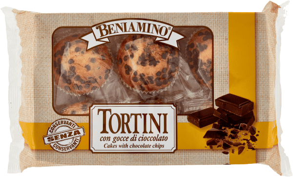 BENIAMINO TORTINI GOCCE DI CIOCCOLATO 200GR