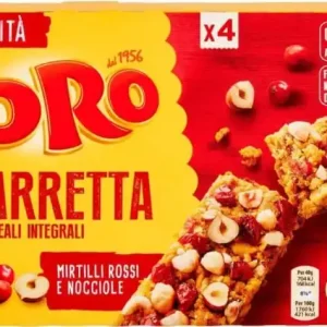 ORO SAIWA BARRETTA MIRTILLI ROSSI E NOCCIOLE 160GR
