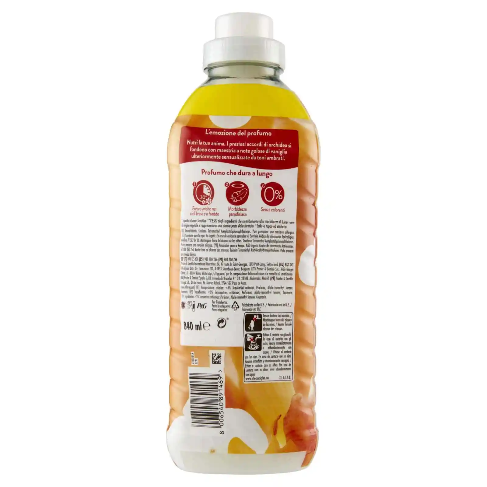 LENOR ORO E FIORI DI VANIGLIA 40 LAVAGGI 840ML - immagine 2