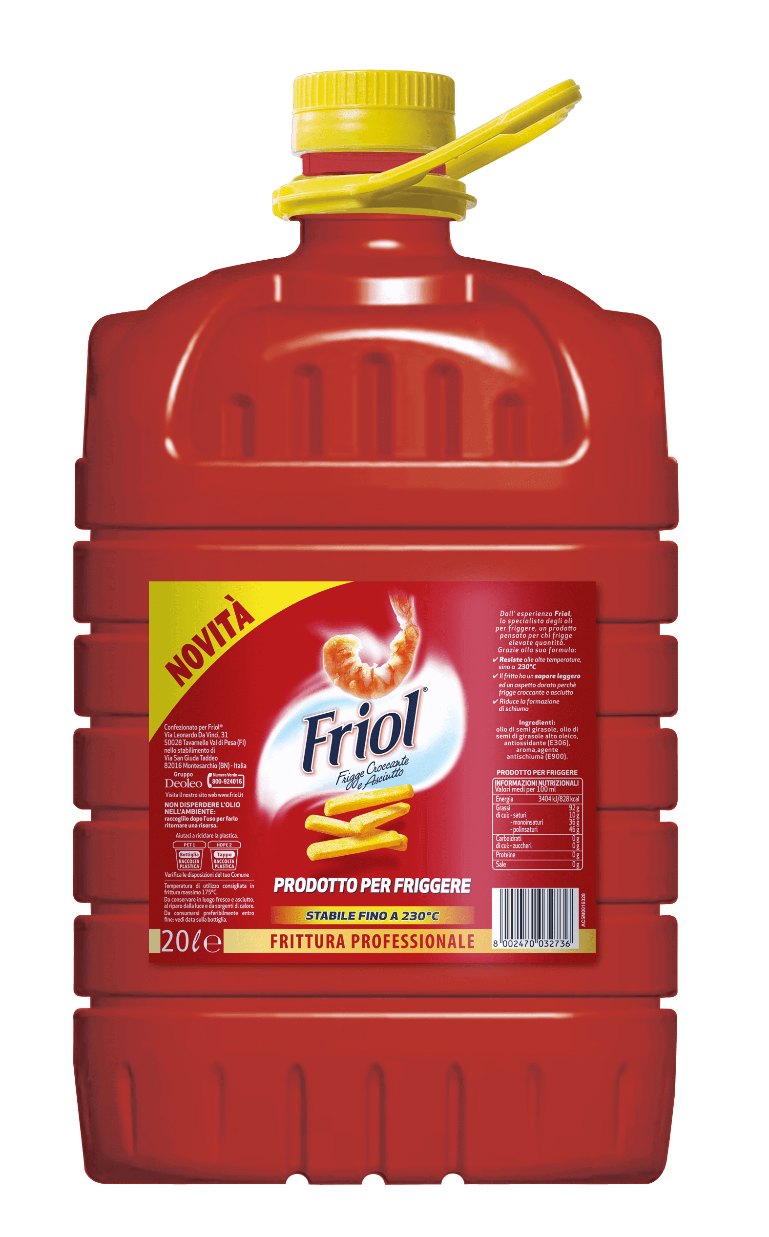 FRIOL OLIO DI SEMI DI GIRASOLE 20 LT