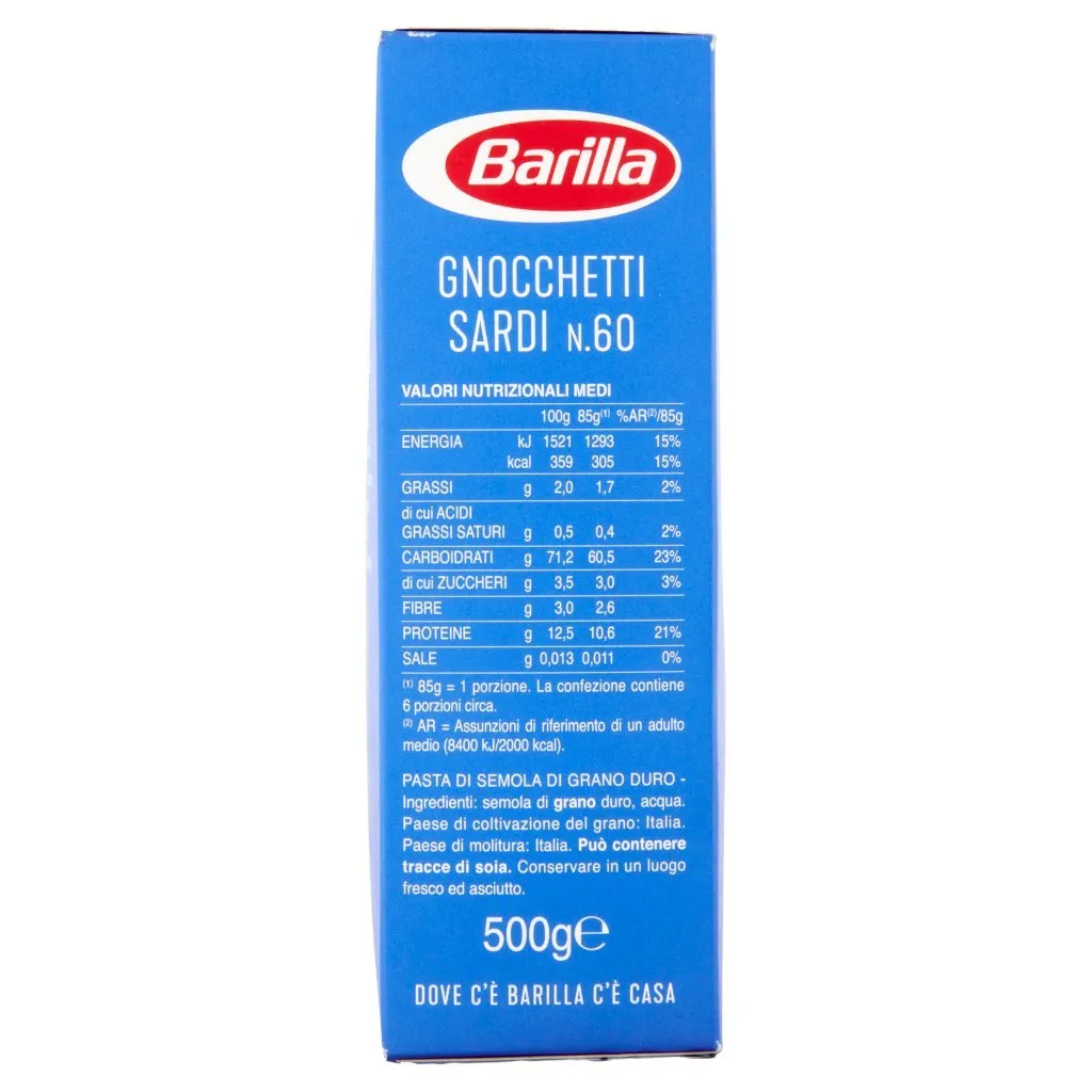 BARILLA GNOCCHETTI SARDI N. 60 500 GR - immagine 3