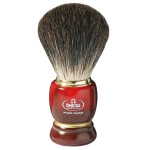 Omega pennello da barba in puro tasso nero