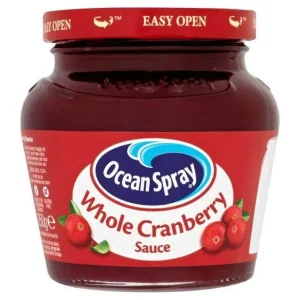 Ocean Spray Whole Cranberry Sauce, salsa di mirtilli rossi interi 250g