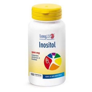 Inositol 500mg Fonte di Mio-Inositolo 100 Compresse Rivestite