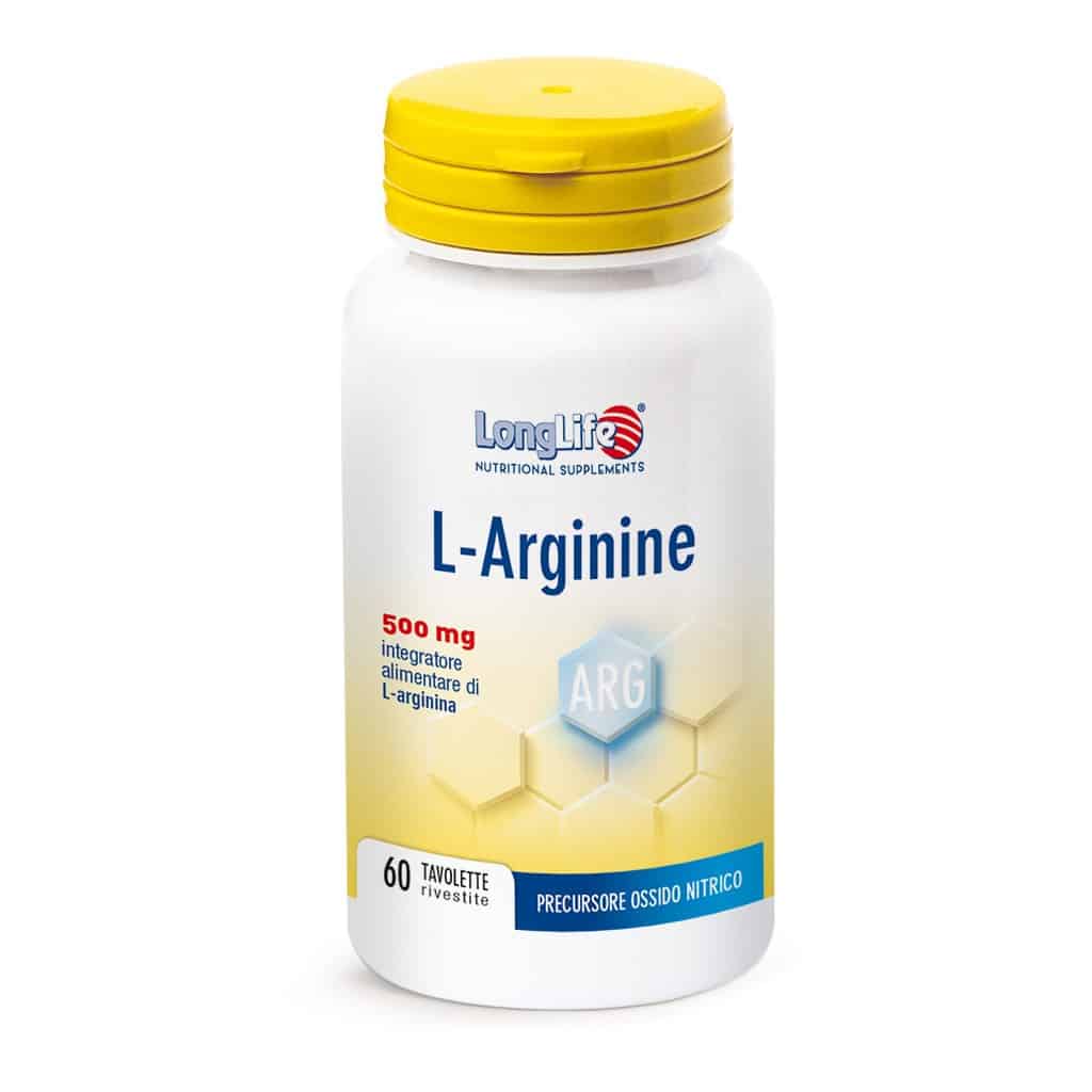 L-Arginine 500mg Precursore Ossido Citrico 60 Tavolette