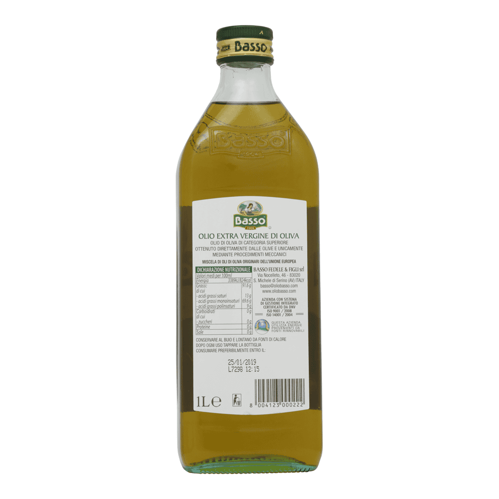 BASSO OLIO EXTRA VERGINE DI OLIVA 1 LT - immagine 2