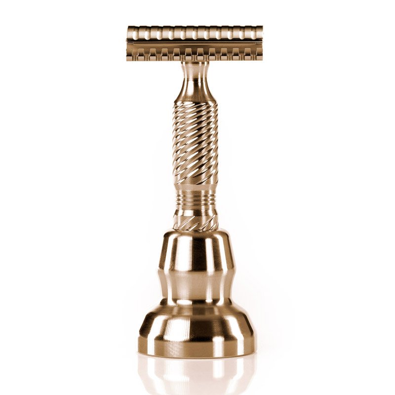 Timeless rasoio di sicurezza gap 0.78 in bronzo open comb con stand