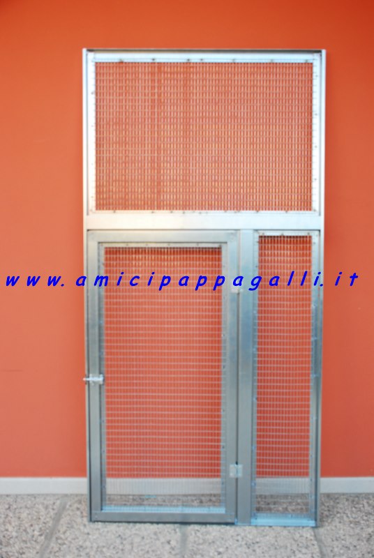 Pannello componibile porta piccola in rete cm95xh190 r25x25 filo mm2.2 – per voliere uccelli e pappagalli