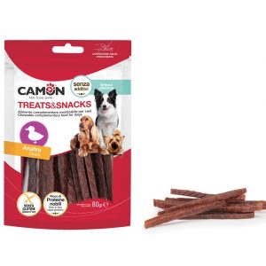 Treats snacks bastoncini Anatra 80 g – spuntini per cani camon
