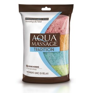 ARIX AQUA Massage TRADITION Spugna corpo da Bagno – Confezione 4 pezzi