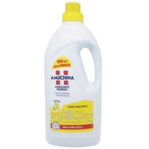 AMUCHINA IGIENIZZANTE PAVIMENTI Limone rimuove germi e batteri 1500ml