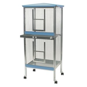 Voliera Bungalow 2 piani – Gabbie e voliere uccelli, le loro dimore