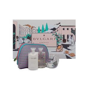 Cofanetto donna BULGARI OMNIA CRYSTALLINE beauty pouch + edt 65ml + body lotion 75ml + bath & shower gel
