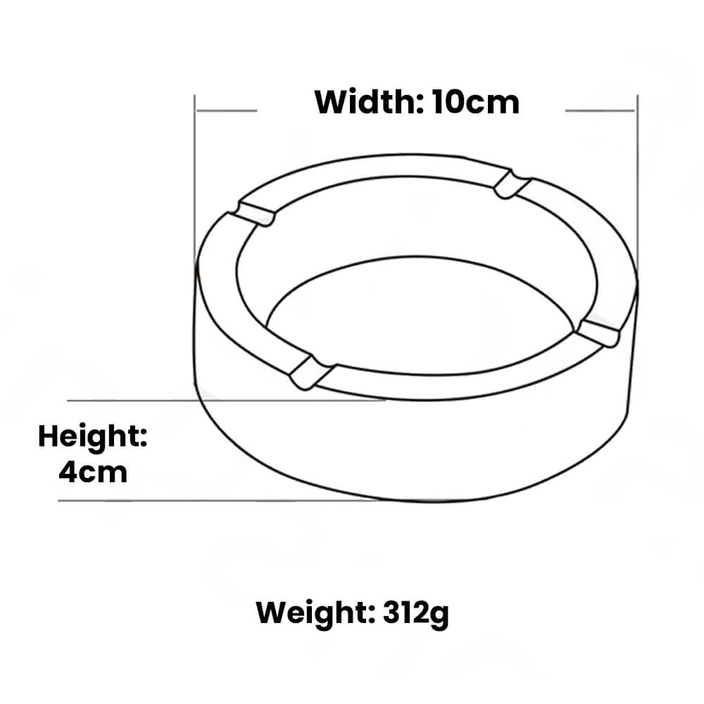 Best Buds Pizza Posacenere in Vetro Grande - immagine 3