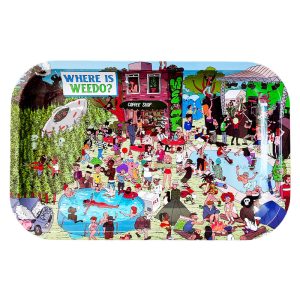 Best Buds Where is Weedo? Vassoio per Rollare Medio 16×27 cm