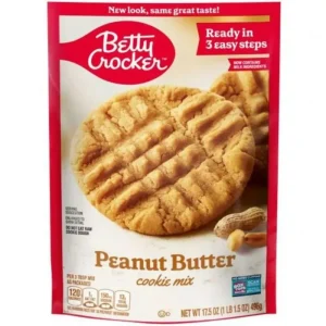 Betty Crocker Peanut Butter Cookie Mix, preparato per biscotti al burro d’arachidi 310g