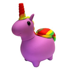 Black Sheep Pipa in Silicone Unicorno Viola 12cm