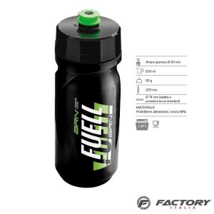 Borraccia BRN 600 ML Nera Verde