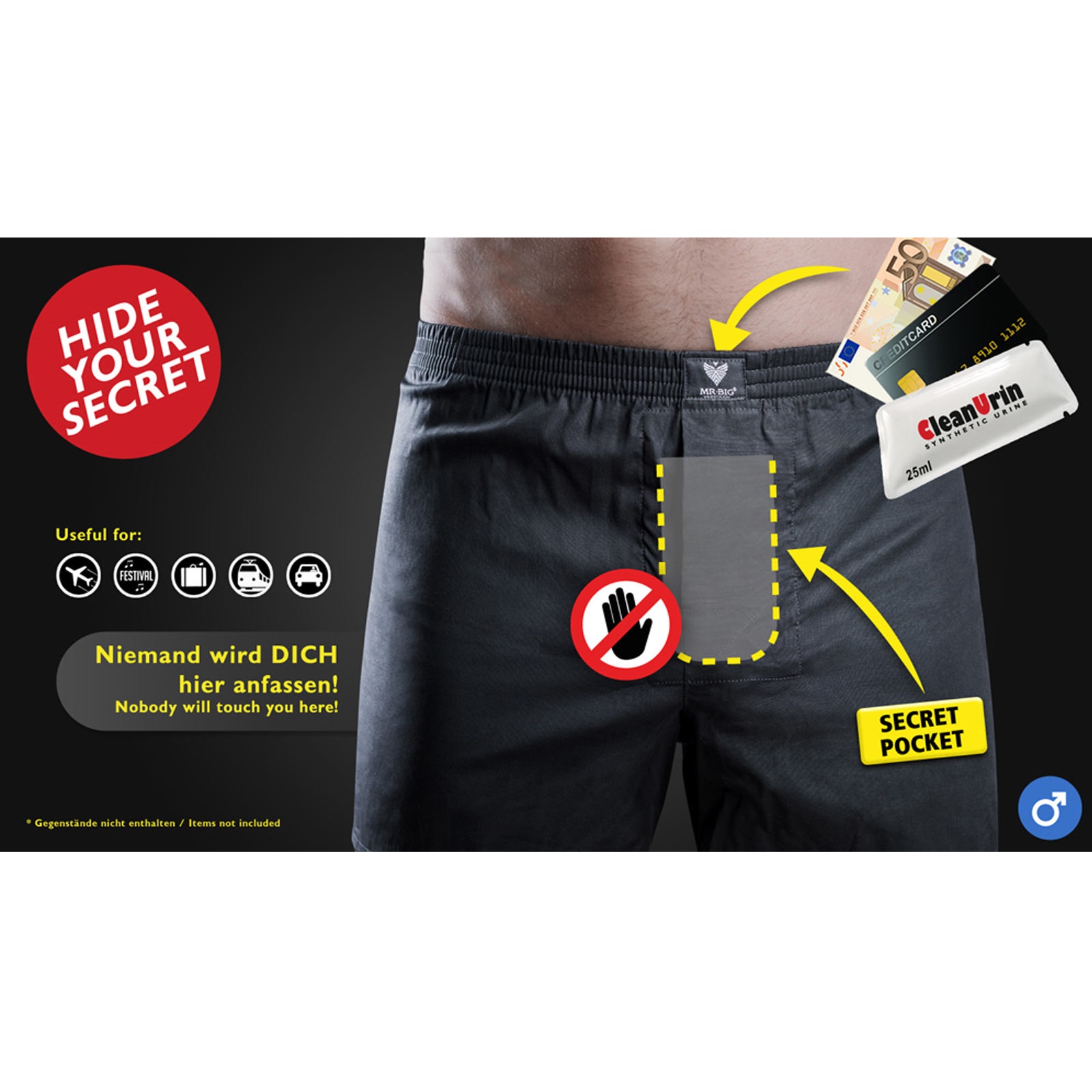 Boxer Shorts 100% Cotton Special Underpants for Men by CleanU