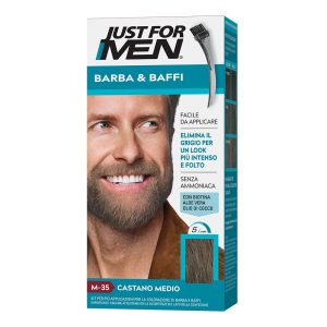 Just for Men colorante istantaneo per barba e baffi castano medio M35