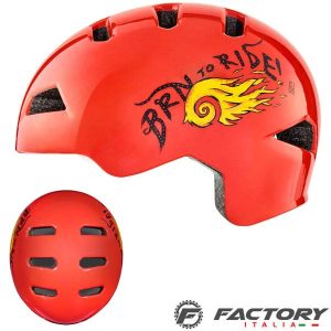 Casco Bimbo BRN Fiamma Rosso