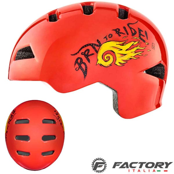 Casco Bimbo BRN Fiamma Rosso