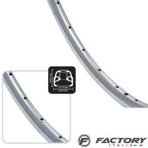 Cerchio bici corsa Elan Vintage cromato 28