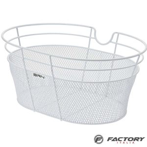 Cesto bici anteriore ovale BRN fantasy bianco