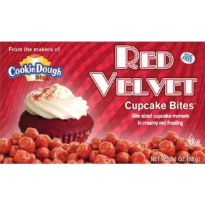 Cookie Dough Red velvet cupcakes bites