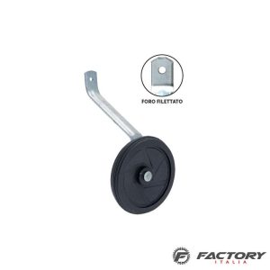 Coppia di rotelle bici bimbo 1 foro al telaio filettato 16″