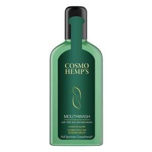 Cosmo’s Hemp Collutorio con 25mg CBD ed Estratto di Foglie di Olio d’Oliva (75ml)