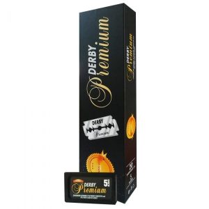 100 lamette da barba Derby Premium Black Swedish Steel