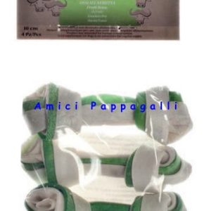 Osso per cani in pelle bufalo nodo bicolore – Snacks