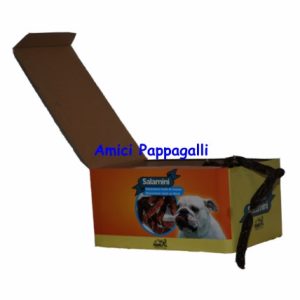 Salsicce Essicate per cani Salamini salsicciotti ricchi di pollo Animal Farm scatola kg 1,5 – 200 pezzi