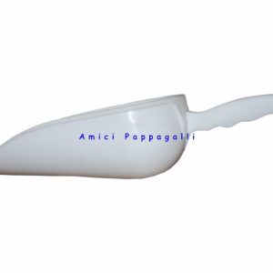 sessola moplen arrotondata  34 cm – sessole e palette per prendere mangime dei  canarini, esotici, pappagallini