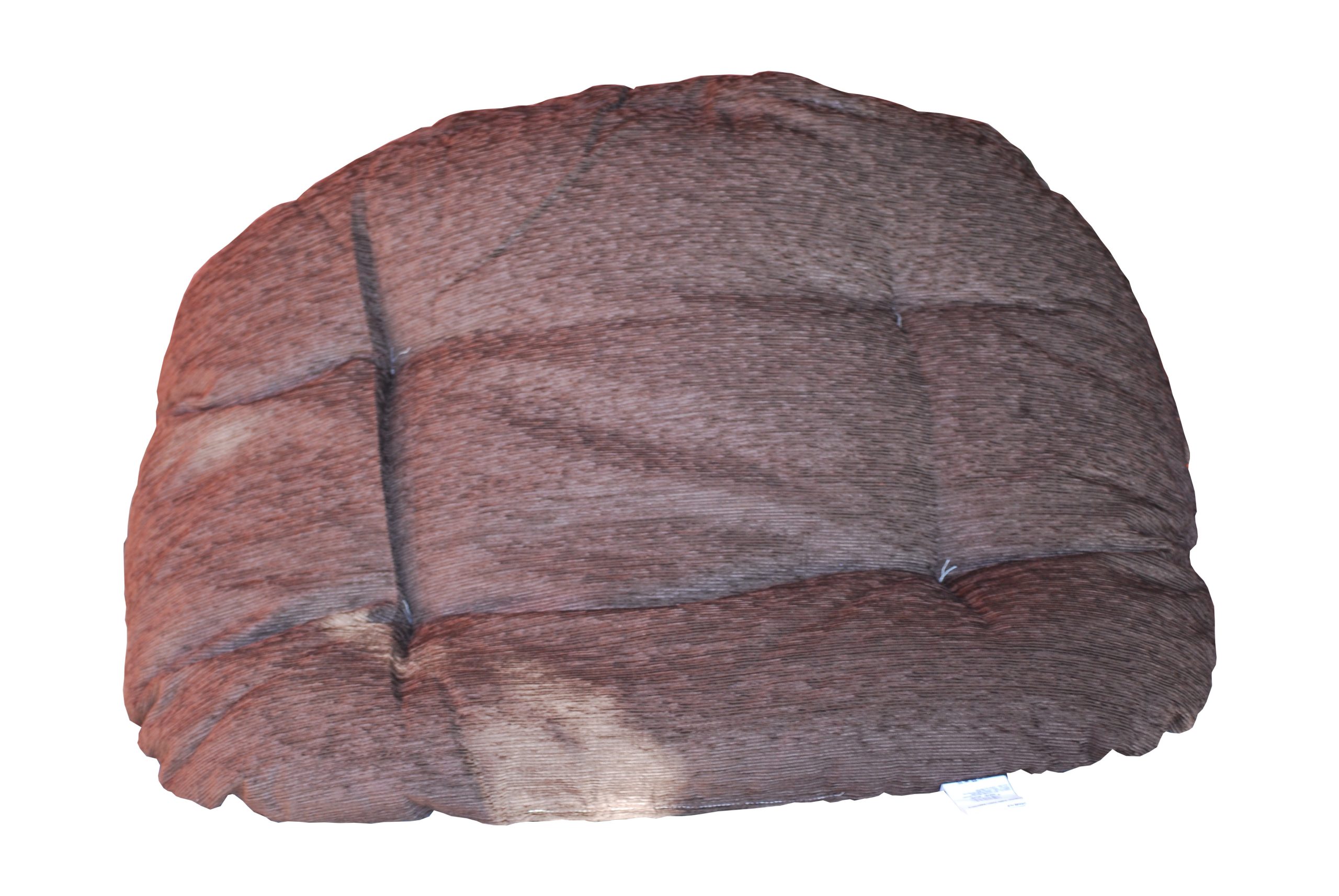 cuscini per cane – Cuscino ovale celeste con fantasia righe Fabotex per cani 102x73x11 misura 6 - immagine 2