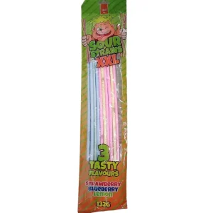 Funlab Sour Straws xxl -132g – caramella in polvere