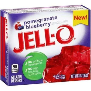 Jell-o Pomegranate & Blueberry Gelatina