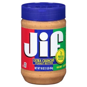 Jif Crunchy Peanut Butter, burro d’arachidi croccante 454g