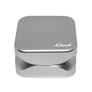 Krush Kube 3.0 Grinder Argento in Alluminio 2 Parti 55mm