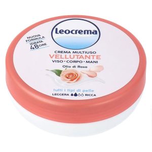 LEOCREMA Crema Multiuso tutti i tipi di pelle all’Olio di Rosa 150ml
