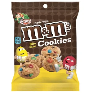 Keebler M&M’s Mini Cookies, mini biscotti con gocce di cioccolato e M&M’s 45g