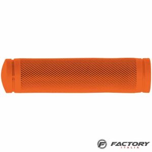 Manopole bici in gomma Tekno arancio