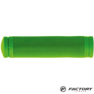 Manopole bici in gomma Tekno verdi