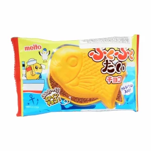 Meito Puku Puku Tai Choco Monaka, biscotto wafer ripieno di cioccolato 16,5g