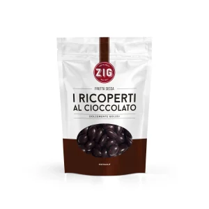 Mandorle ricoperte al cioccolato fondente